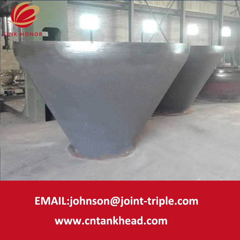 06-06 Open Stainless Steel Conical head by Flow Forming with Cold Forming 1500mm*8mm